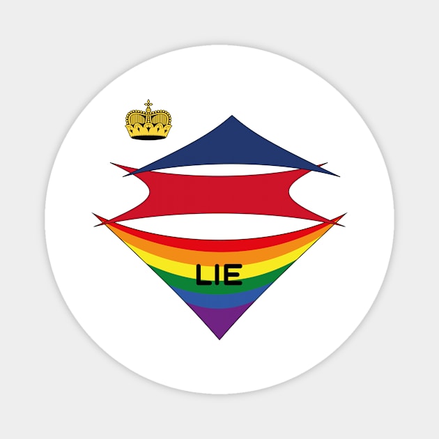 Liechtenstein  pride flag Magnet by Pride_Art